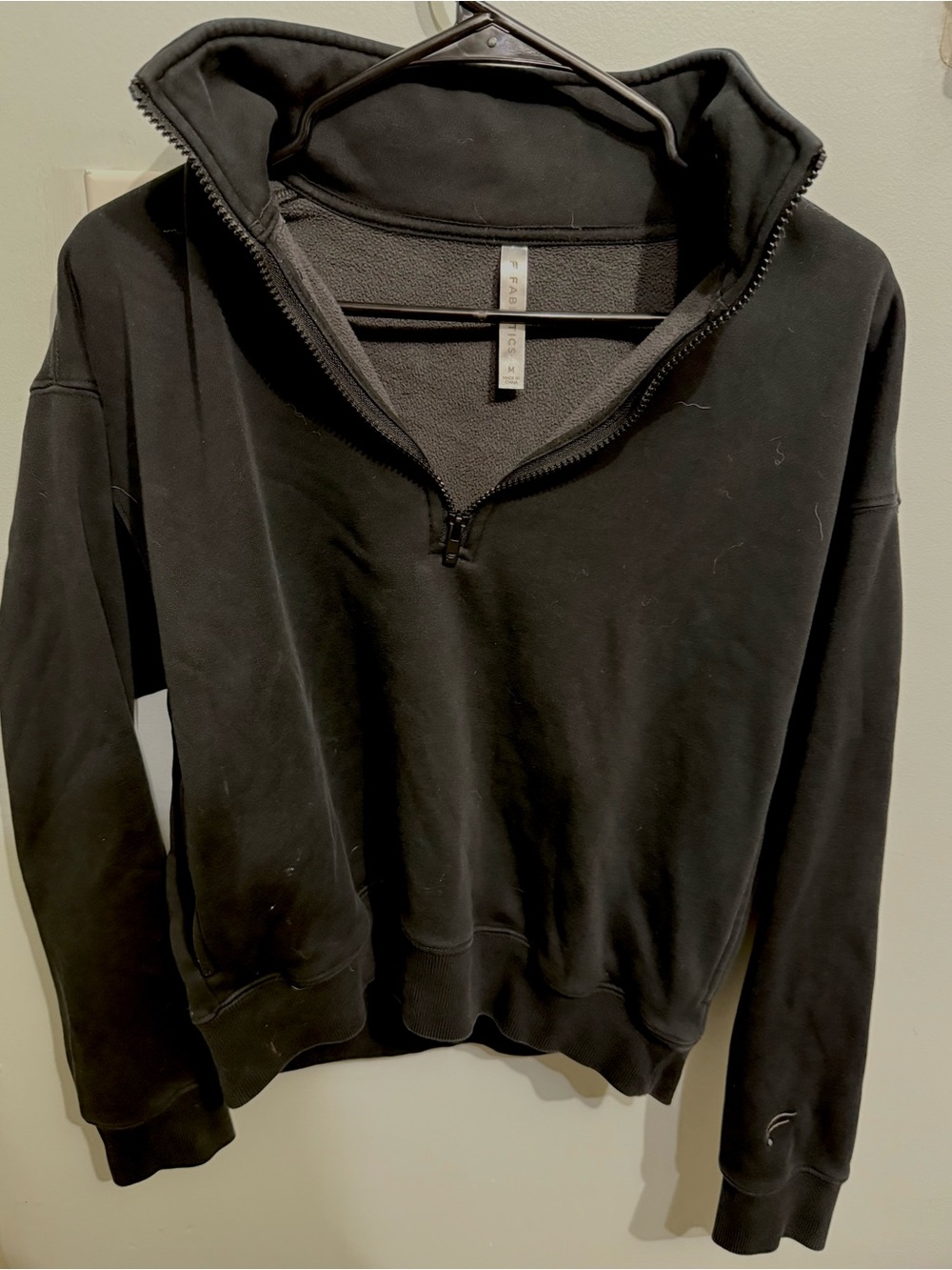 Fabletics Black Quarter-Zip Sweatshirt